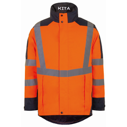 VESTE SEULE KITA/HERA  ORANGE/MARINE IMPER RESPIRANT HV REF.EPICO
