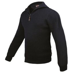 PULL CAMIONNEUR MARINE /RENFORT COUDE/EPAULE LAINE/ACRYLIQYUE 50/50 REF :301