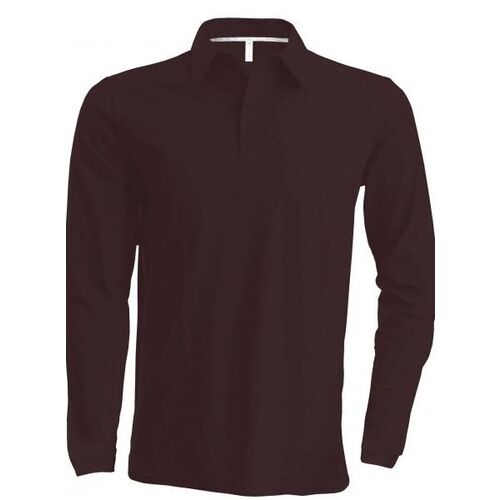 POLO HOMME ML COTON COULEUR R&eacute;f : K243