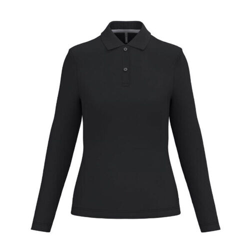 POLO FEMME ML COTON COULEUR R&eacute;f : K244