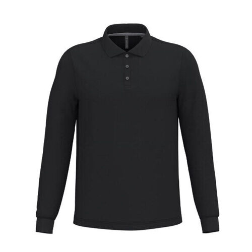 POLO HOMME ML COTON COULEUR R&eacute;f : K243