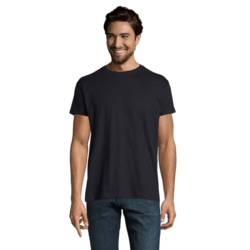T SHIRT 190 COTON MARINE LOGO CG 17  BLANC