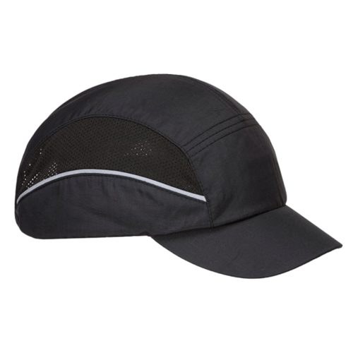 CASQUETTE ANTI CHOCS AIR TECH VISIERE COURTE PC NOIR .r&eacute;f PS59