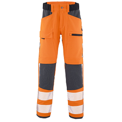 PANTALON TWIST HV ORANGE FLUO/GRIS CHARCOAL POLY/ELASTH 235GR REF.1GRAFHV