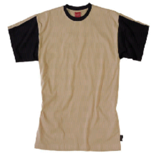 T SHIRT WORK ATTITUDE 190g BEIGE/NOIR R&eacute;f.C190ATT