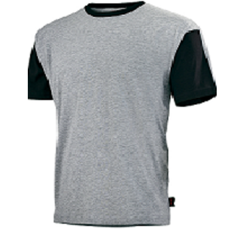 T SHIRT WORK ATTITUDE 190g GRIS/NOIR R&eacute;f.C190ATT