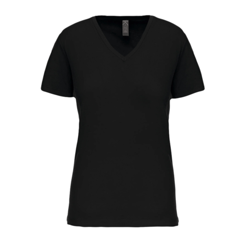 T SHIRT MANCHES COURTES COL V FEMME 150G REF.K3029