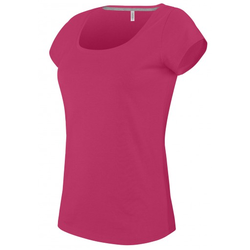 T SHIRT FEM.KARIBAN AJUSTE MC COL BATEAU 100% COTON R&eacute;f.K384