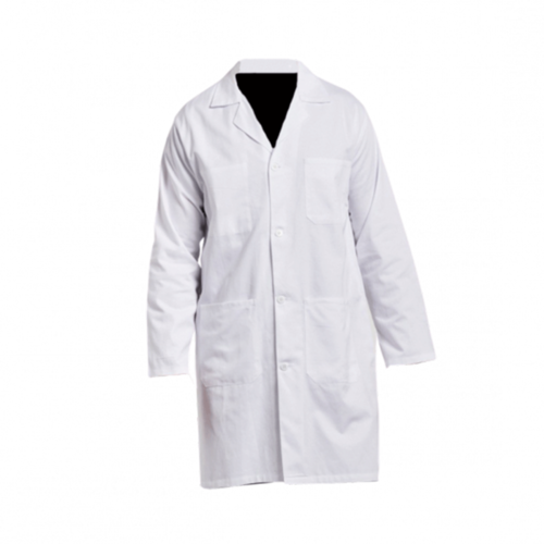 BLOUSE MIXTE ML 100% COTON BLANC A BOUTONS / 12AB110