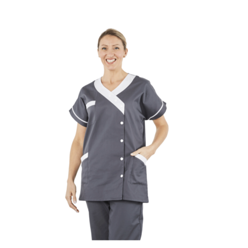 TUNIQUE TANA BICOLORE COL V MC KIMONO POLY/COTON 200GR