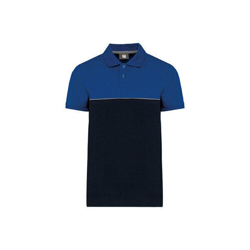 POLO BICOLORE ECORESPONSABLE UNISEXE MC COTON/POLY REF.WK210