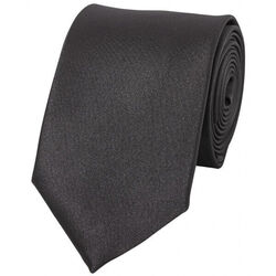 CRAVATE UNIE ROYAL 100% POLYESTER 5.5CM NOIR