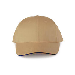 CASQUETTE SANDWICH CONTRASTE 6 PANNEAUX REF.KP145