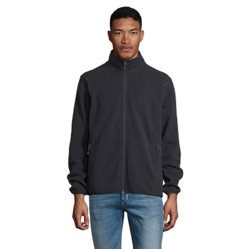 VESTE MICROPOLAIRE ZIPP&Eacute;E HOMME FACTORY 100% POLYESTER RECYCLE REF.03823