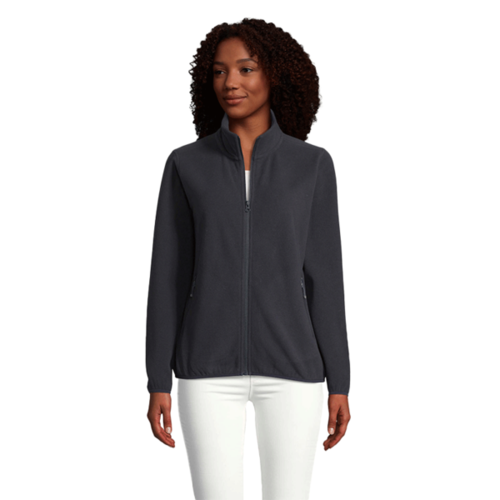 VESTE MICROPOLAIRE ZIPP&Eacute;E FEMME FACTORY 100% POLYESTER RECYCLE REF.03824