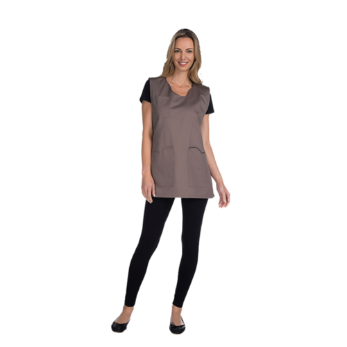 TABLIER CHASUBLE AZALEE TAUPE LONG 77 CM REF 2832
