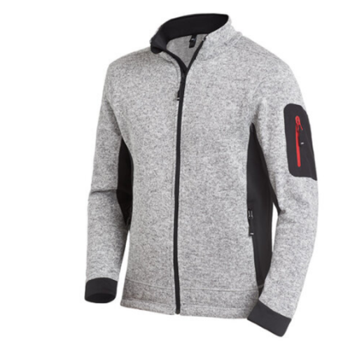 CARDIGAN POLAIRE CHRISTOPH HOMME  ANTHRACITE /NOIR  280GR REF.795-95 1220