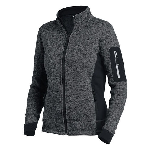 CARDIGAN POLAIRE MARIEKE FEMME ANTHRACITE/NOIR  280GR REF 795-961220