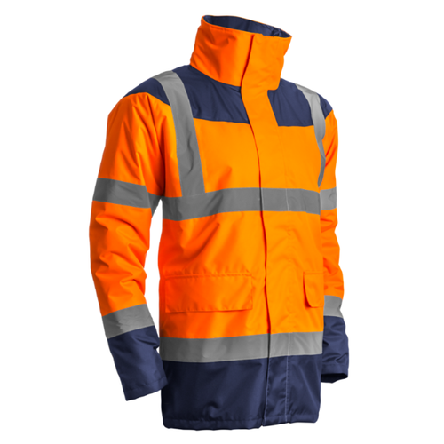 PARKA MATELASSEE KETA ORANGE/MARINE POLYESTER OXFORD 300D REF.7KETO