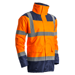 PARKA MATELASSEE KETA ORANGE/MARINE POLYESTER OXFORD 300D REF.7KETO