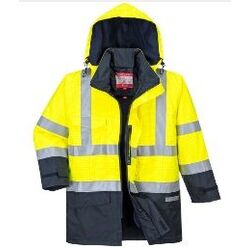 PARKA HV MULTIRISQUES JAUNE/MARINE R&eacute;f : S779