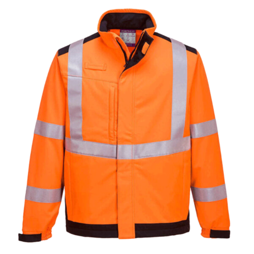 VESTE SOFTSHELL HV MODAFLAME MULTINORME ORANGE/MARINE REF MV72