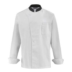 VESTE DE CUISINE HOMME ML COL OFFICIER CABBAGE PC 215G REF.2CBBPC