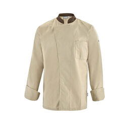 VESTE DE CUISINE HOMME ML COL OFFICIER CABBAGE PC 215G REF.2CBBPC