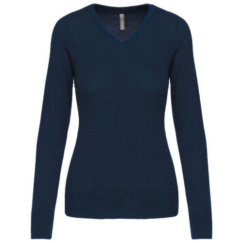 PULL FEMME COL V COTON ACRYLIQUE 50/50 K966