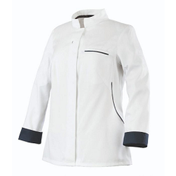 VESTE DE CUISINE FEMME ESCALE ML POLYESTER SEAQUAL 185GR