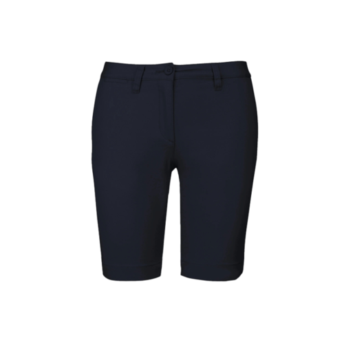 BERMUDA CHINO FEMME DARK NAVY 100% COTON SERGE R&eacute;f.K751