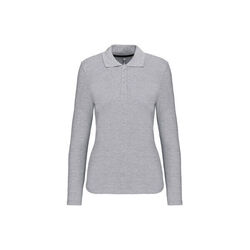 POLO FEMME ML COTON COULEUR R&eacute;f : K244