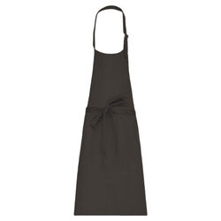 TABLIER A BAVETTE COTON SANS POCHE DARK GREY  REF. K895