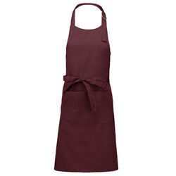 TABLIER A BAVETTE PC 65/35 COULEUR 190GR AVEC MARQUAGE NOTRE DAME DU ROC