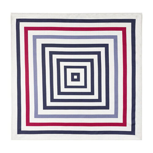 FOULARD FEMME ALMA - RAYE TOUCHE SOIE 80x80 REF.9ALM