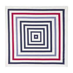 FOULARD FEMME ALMA - RAYE TOUCHE SOIE 80x80 REF.9ALM