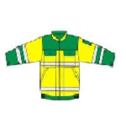 BLOUSON HV EN471 CL2 VERT ALPIN/JAUNE FLUO / 09HVJ640