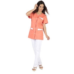 TUNIQUE FEMME CALI MC  PC ABRICOT  Long 75 CM
