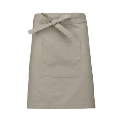TABLIER COTON MI LONG BEIGE REF.K898