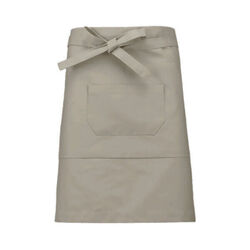 TABLIER COTON MI LONG BEIGE REF.K898