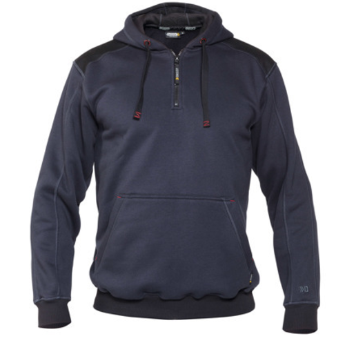SWEAT A CAPUCHE INDY CP+RENFORT CANVAS MARINE/NOIR