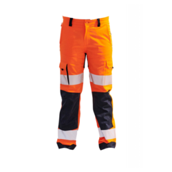 PANTALON PG LEON MARINE/ORANGE POLY/COTON 245GR REF.01HVEMO