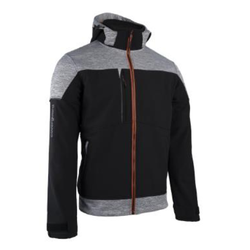 SOFTSHELL BANJO NOIR/GRIS 3 COUCHES 94% POLYESTER RECYCLE 6%ELASTH 350GR