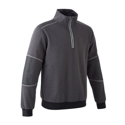 SWEAT SHIRT ORCKA COL ZIPPE 2COUCHES MOLLETON COTON/POLY 310GR RF.5ORC