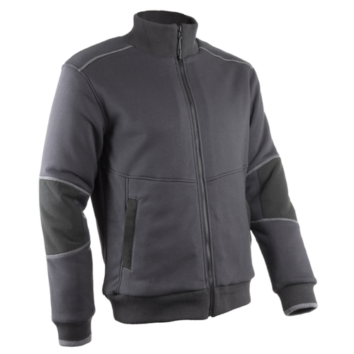SWEAT SHIRT SHERPA RAKOUN ANTHRACITE FULL ZIP COTON/POLY 300GR REF.5RAK