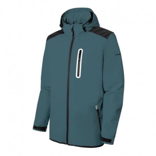 VESTE SOFTSHELL HORIZON CAPUCHE AMOVIBLE POLYESTER/ELAST 310GR REF.0985