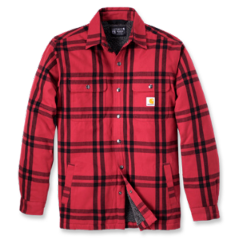 CHEMISE DOUBLÉE SHERPA EN FLANELLE COUPE RELAXÉE 100% COTON REF.106354