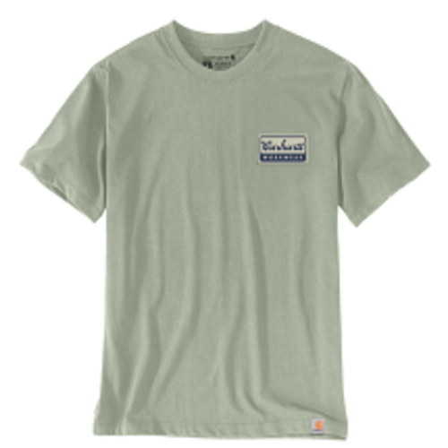 T-SHIRT AVEC PATCH POITRINE SAGE 170GR REF.106764
