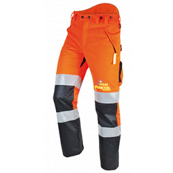 PANTALON HADES HV ORANGE PROTECTION SCIE A CHAINE TYPE A CL1 REF.FI501
