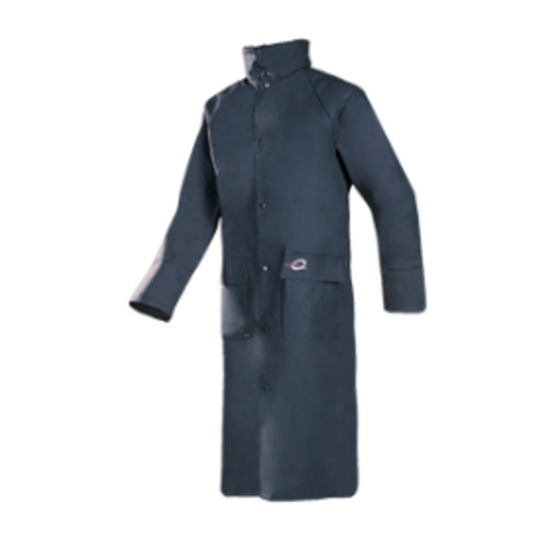 MANTEAU PLUIE A CAPUCHE POLYURETHANE MARINE